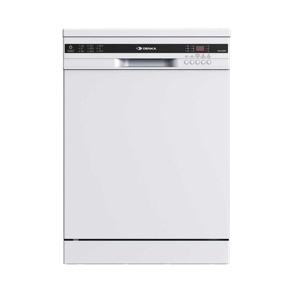 DENKA DW-402WH Free Standing Dishwasher, White